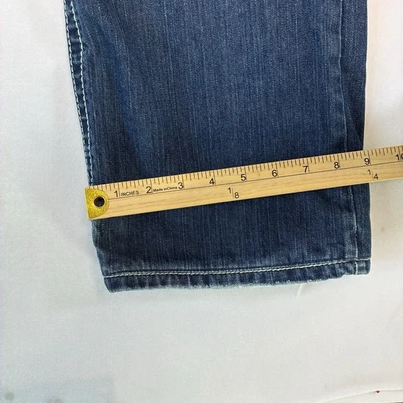 BKE Tyler Jeans Men 34x30 Straight Buckle Whisker Western Cowboy Denim Medium - Picture 11 of 12